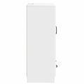 vidaXL Servírovacia skriňa Biela 66 x 34,5 x 92 cm Kompozitné drevo
