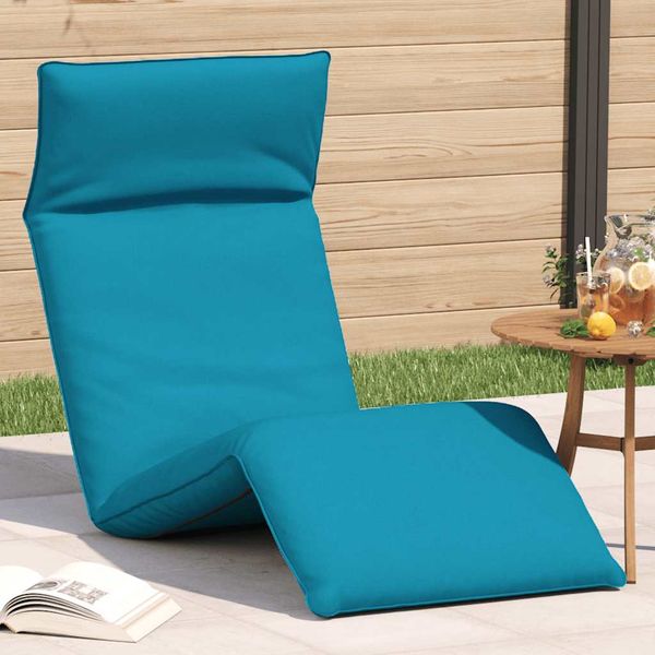 vidaXL Skladacie ležadlo svetlomodré 175x54x8,5 cm oxfordská látka