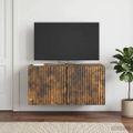 vidaXL Nástenná TV skrinka 59,5 x 31 x 30 cm Dymový dub