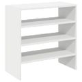 vidaXL Stojany na topánky 2 ks stohovateľné biele 60x30x30,5 cm