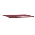 vidaXL Automaticky zaťahovacia markíza s LED burgundská 600x300 cm