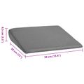 vidaXL Podložka na sedadlo Sivá 39 x 38 x 8,5 cm PU pena