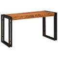 vidaXL Hniezdiaci stôl 3 ks Hnedá a čierna 82 x 40 x 45 cm