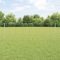 vidaXL Vonkajšie divoké oplotenie s posteľami 25 x 0,8 m Strieborná