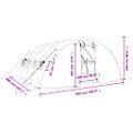 vidaXL Skleník s oceľovým rámom biely 20 m² 5x4x2,3 m