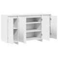 vidaXL Servírovacia skriňa Biela 135 x 41 x 75 cm Kompozitné drevo