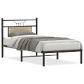 vidaXL Posteľný rám bez matraca dub sonoma 75x190 cm kompozitné drevo