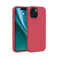 Puzdro Etteri Silicone pre iPhone 13 6,1" malinové