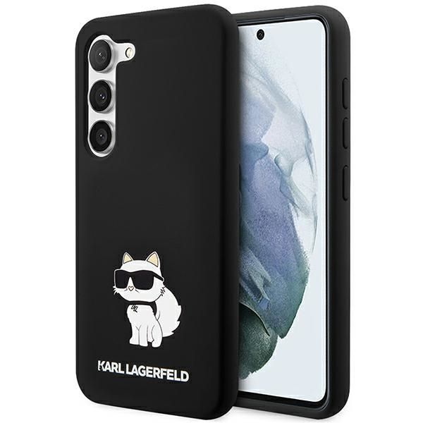 Puzdro Karl Lagerfeld pre Samsung Galaxy S24 KLHCS24SSNCHBCK čierna HC SILICONE NFT CHOUPETTE