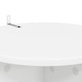 vidaXL Stojan na rastliny 2 ks Biela Ø40 x 80 cm Kompozitné drevo