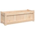 vidaXL Záhradný kvetináč 90x31x31 cm masívna borovica