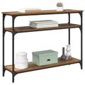 vidaXL Konzolový stôl Staré drevo 100 x 29 x 75 cm Kompozitné drevo