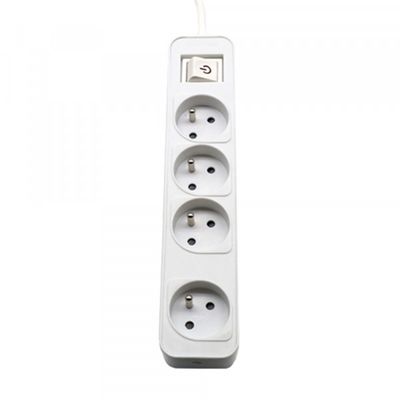 Power strip PHILIPS extension cord 4 sockets 3m 10A white