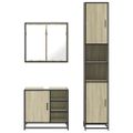 vidaXL 3-dielna súprava kúpeľňových skriniek sonoma kompozitné drevo