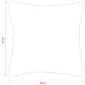 vidaXL Poťah na podložku 6 pcs HEERLEN Biela 45 x 45 cm PV fleece