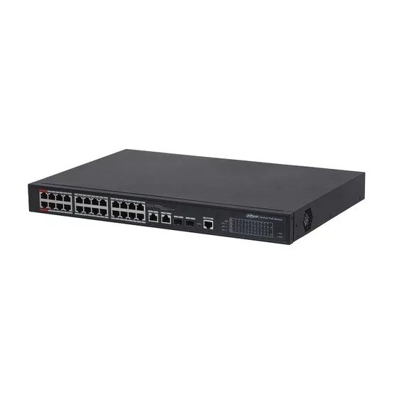 BAZAR bez príslušenstva Dahua 24-port PoE switch (Managed,Hi-PoE) PFS4226-24ET-360