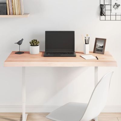 vidaXL Stolová doska 100x40x(2-4) cm neošetrený masív živé hrany