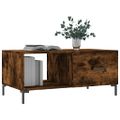 vidaXL Konferenčný stolík dymový dub 90x50x40 cm kompozitné drevo