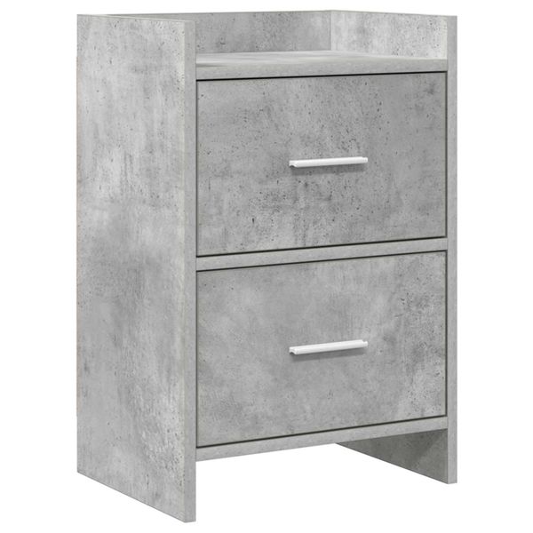 vidaXL Nočné stolíky Betónovo sivá 40 x 30 x 60 cm Kompozitné drevo