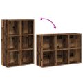 vidaXL skrinka na knihy/príborník Old Wood 66x30x98 cm Engineered Wood