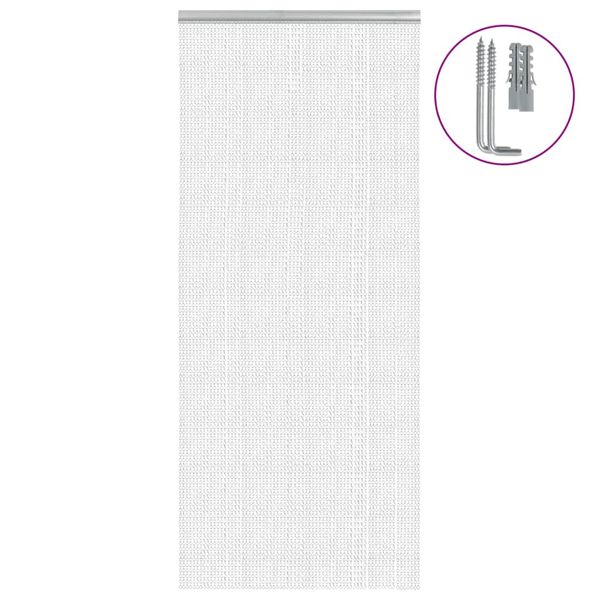 vidaXL Záves na dvere 90x220 cm hliník