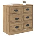 vidaXL Servírovacia skriňa Remeselný dub 70 x 35,5 x 67,5 cm