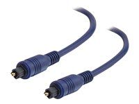 Digitálny audio kábel (optický) - TOSLINK s pínmi (samec) do TOSLINK s pínmi (samec) - optické vlákno
