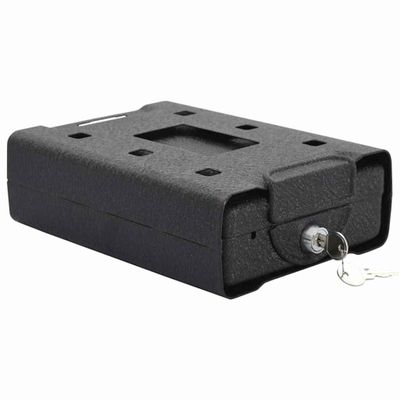 vidaXL Trezor do auta so zámkom Čierna 22 x 16 x 7 cm Oceľ