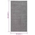 vidaXL Koberec krátky vlas 80x150 cm sivý
