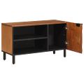 vidaXL TV skrinka s úložiskom Drevité hnedé dokončenie 80 x 33 x 46 cm