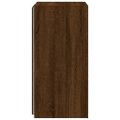 vidaXL TV nástenné skrinky s LED svetlami 2 ks hnedý dub 30,5x35x70 cm