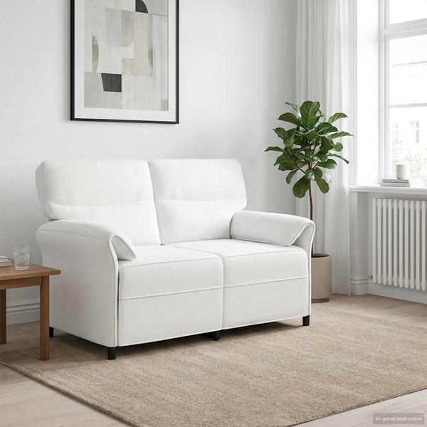 vidaXL Pohovka 100% polyester, kovový rám, MDF, Preglejka