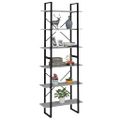 vidaXL Vysoký regál betónovo-sivý 80x30x210 cm drevotrieska