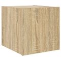 vidaXL TV nástenné skrinky s LED svetlami 2 ks dub sonoma 30,5x35x30cm