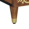 vidaXL Highboard Hnedá 60 x 33 x 100 cm Masívne mango drevo
