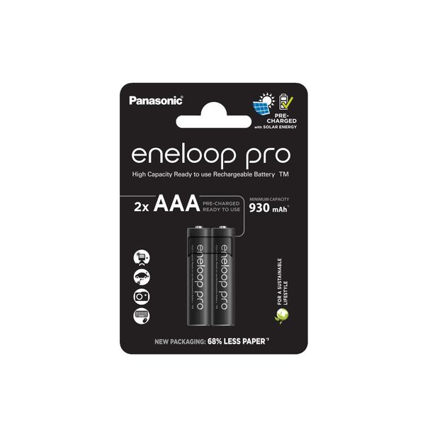 BK-4HCDE/2BE Panasonic R03/AAA AKU EKO ENELOOP PRO nabíjateľné batérie, 2ks