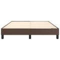 vidaXL Posteľný rám s boxspringom hnedý 140x190 cm umelá koža