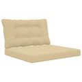 vidaXL Vankúš na vonkajšiu pohovku Polyester Béžová 80 x 68,5 cm