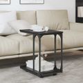 vidaXL Bočný stôl Čierny dub 50 x 35 x 55.5 cm Kompozitné drevo