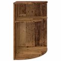 vidaXL Koncový stôl Staré drevo 39,7 x 39,7 x 60 cm Kompozitné drevo