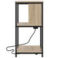 vidaXL Nočný stolík 2 ks Sonoma dub 38 x 31 x 61 cm Kompozitné drevo