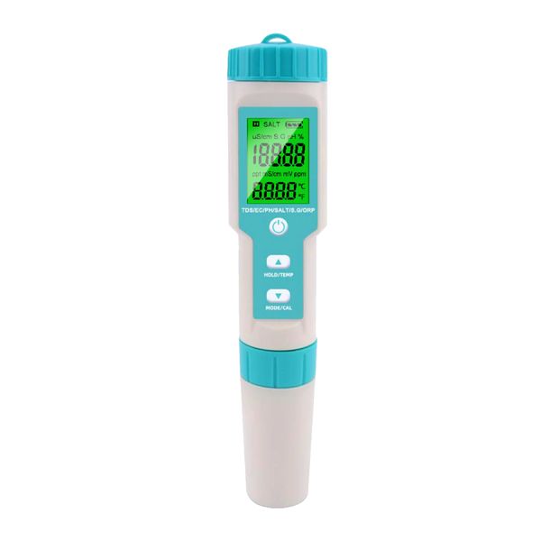W-Star Tester vody 7v1 C600 na pH, chlór, tvrdosť, alkalitu, teplotu pre bazény, akvária
