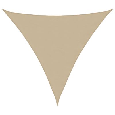 vidaXL Tieniaca plachta, oxford, trojuholníková 5x5x5 m, béžová