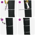 vidaXL Viazací pás na káble 25 ks 4,6 x 400 mm Strieborná
