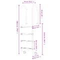 vidaXL Bazénový rebrík 54x38x184,5 cm 304 nehrdzavejúca oceľ