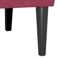 vidaXL Chesterfield lavica Víno červené 112 x 65,5 x 75 cm Zamat