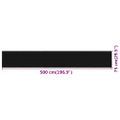 vidaXL Balkónová markíza čierna 75x500 cm HDPE