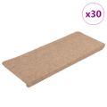 vidaXL Nášľapy na schody samolepiace 30 ks béžové 65x24,5x3,5 cm
