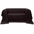 130893 Micro-suede Couch Slipcover Brown 210 x 280 cm