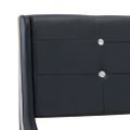 vidaXL Posteľ s matracom čierna 180x200 cm umelá koža